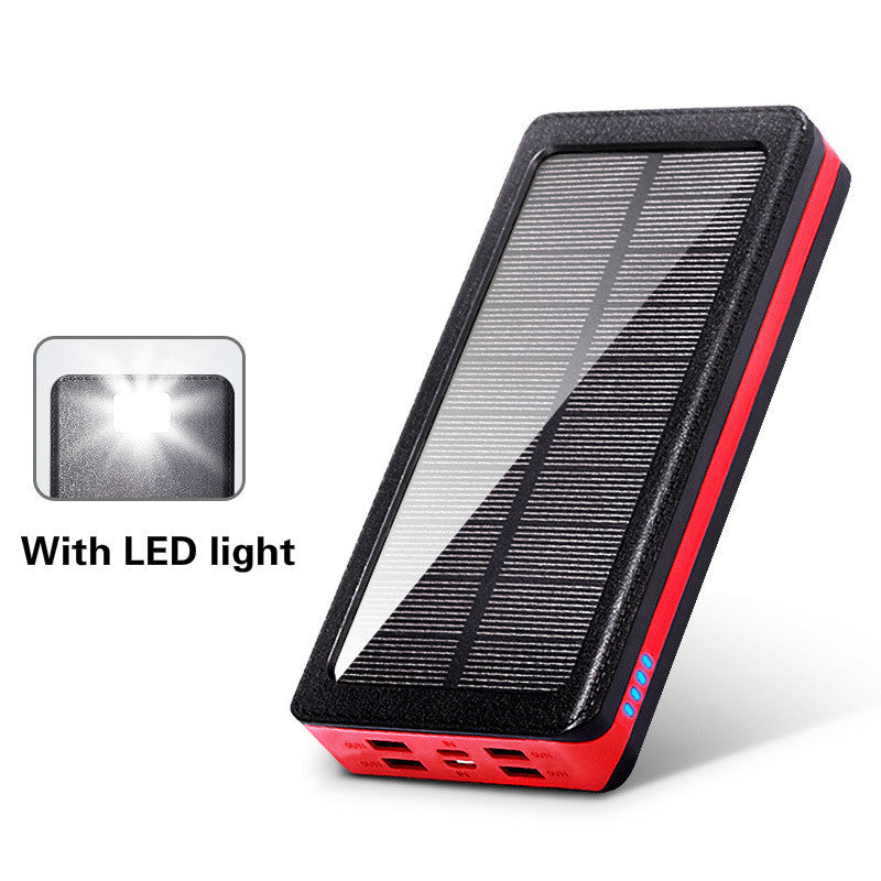Tactical Solar Power Bank - High-Capacity 30000mAh Emergency Charging Station