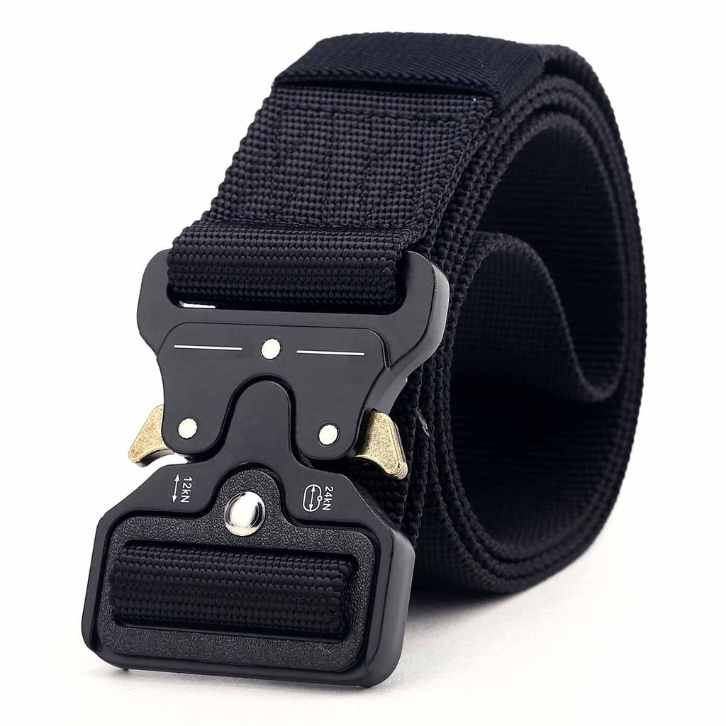 Tactical Quick-Release Belt - Heavy-Duty Nylon Cobra Buckle Waist Belt for Survival & EDC