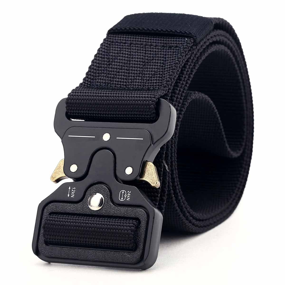 Tactical Quick-Release Belt - Heavy-Duty Nylon Cobra Buckle Waist Belt for Survival & EDC