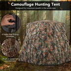 360° Tactical Ground Blind - One-Way Vision Stealth Concealment System for Hunting