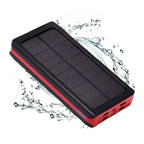 Tactical Solar Power Bank - High-Capacity 30000mAh Emergency Charging Station