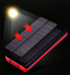 Tactical Solar Power Bank - High-Capacity 30000mAh Emergency Charging Station