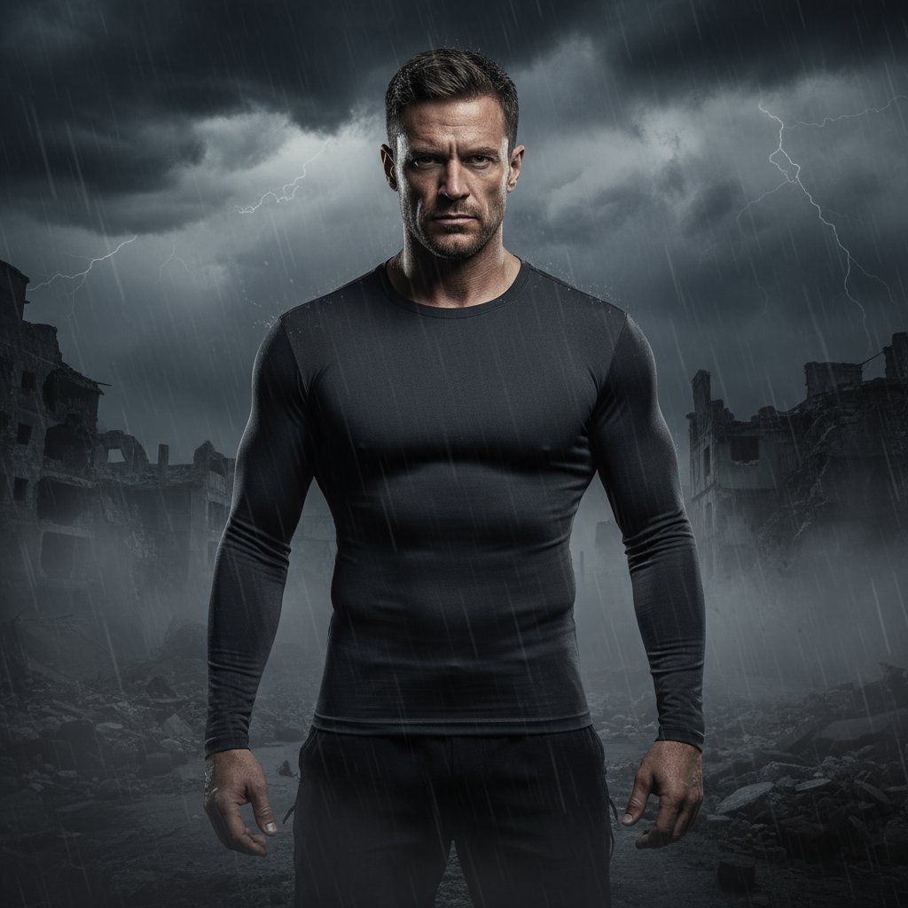 Chandail tactique survie - Ambiance sombre