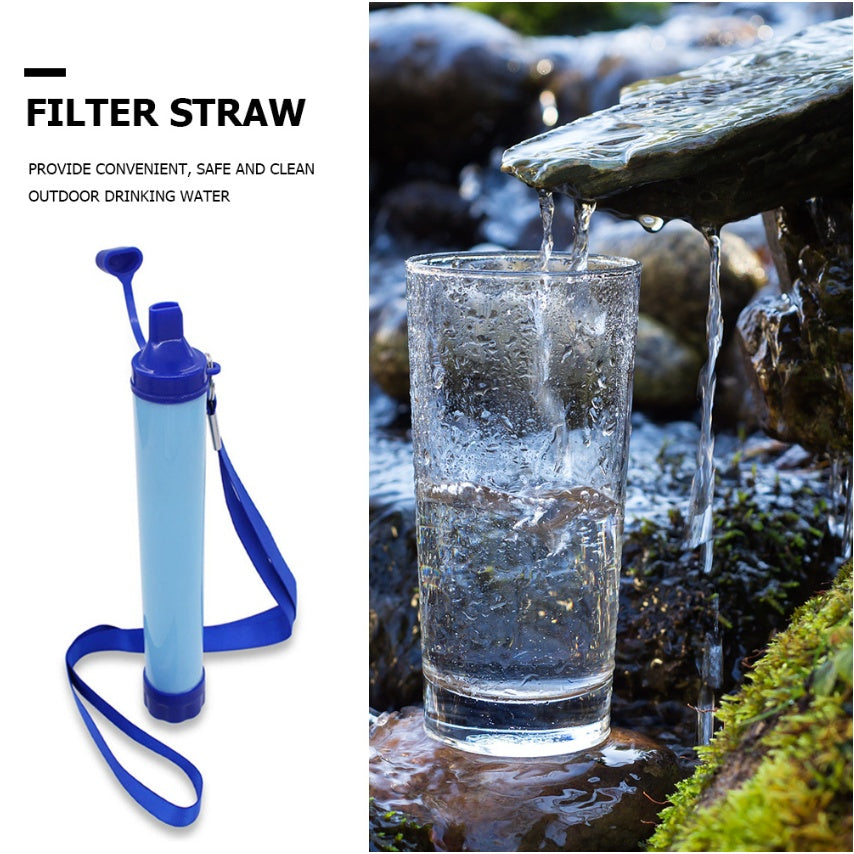 Tactical Portable Water Filter Straw - Emergency Survival Purification System for Outdoor & Crisis Situations