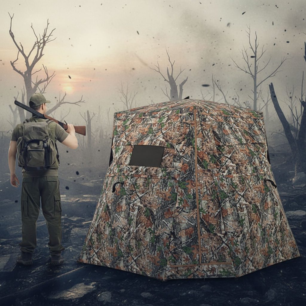 Tactical Ground Blind - Apocalyptic Survival Scene