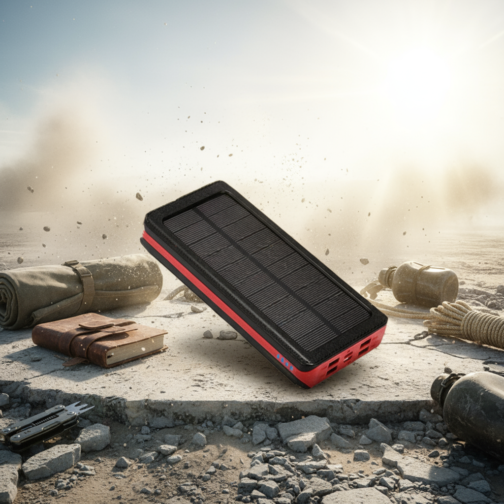 Tactical Solar Power Bank - Bright Apocalyptic Contrast